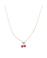Lilla Haven HEART CHERRY PENDANT NECKLACE