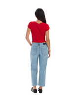 Daze Keeper Crop Low Rise Straight Size 25