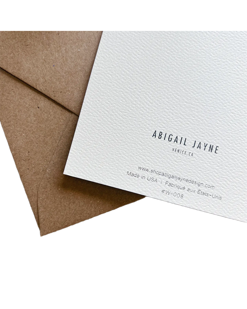 Abigail Jayne Design WEDDING BUBBLES CHAMPAGNE TOWER CARD