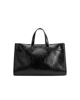 Melie Bianco SUTTON BLACK VEGAN LEATHER TOTE