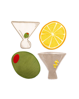 Piecework MARTINI COCKTAIL NAPKINS