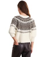 525 ALORA PUFF SLEEVE FAIRE ISLE SWEATER