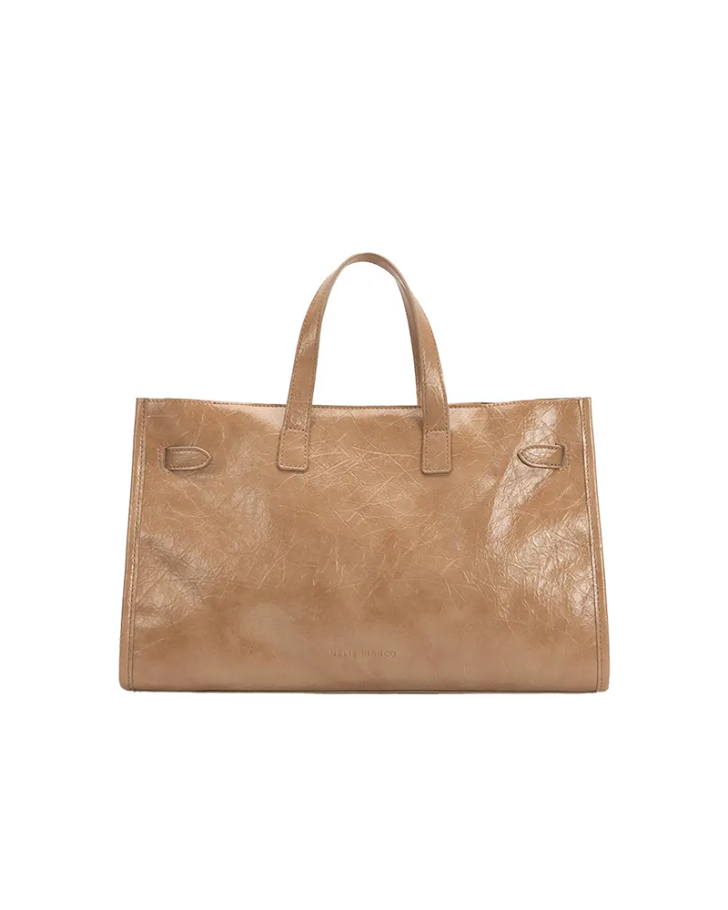 Melie Bianco SUTTON TAN VEGAN LEATHER TOTE