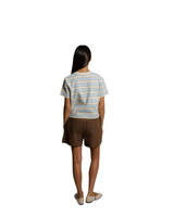 Perfect White Tee GIA STRIPE SS CREW TEE