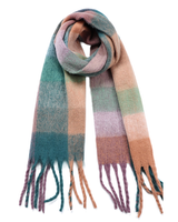 Adorro CHUNKY OBLONG PLAID SCARF