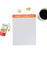 Chez Gagne CHAOS CORDINATOR LARGE MEMO NOTEPAD
