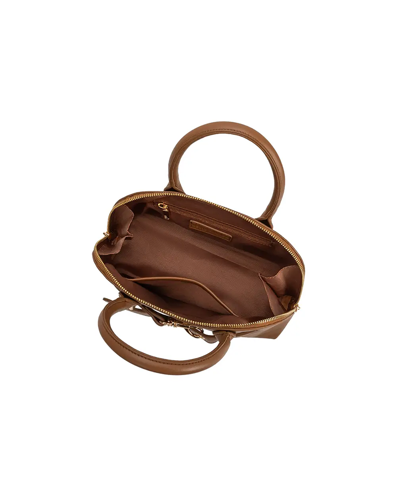 Melie Bianco RUE MOCHA VEGAN TOP HANDLE BAG