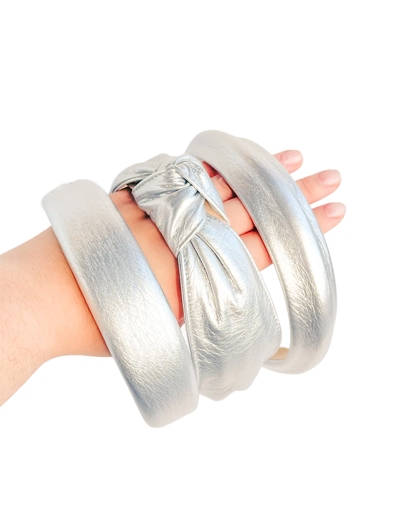 Adorro HOLIDAY SILVER HEADBAND