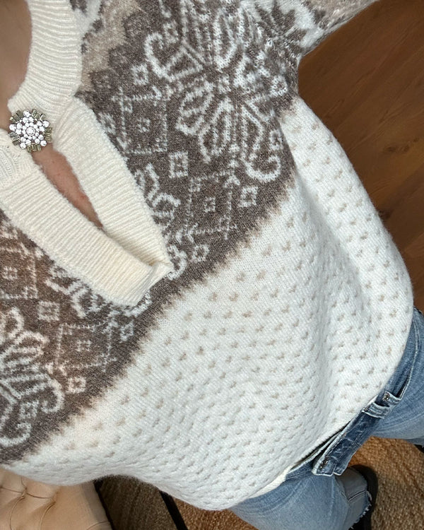 Heartloom Tyler Sweater In Ivory