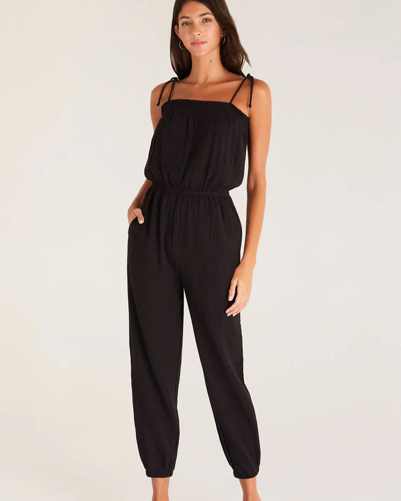 ZSupply Kiara Gauze Jumpsuit In Black – Shopfado