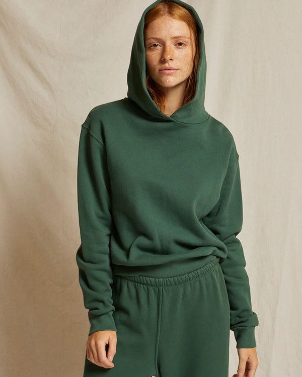 Perfectwhitetee Heart Hoodie Pullover In Evergreen