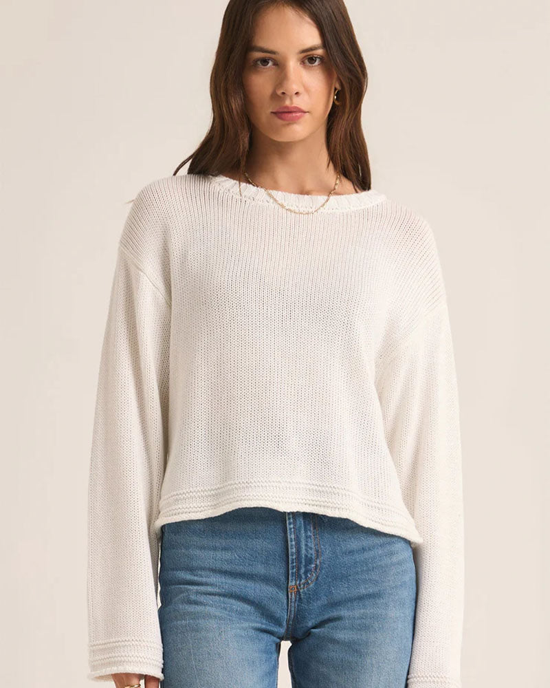 Z Supply Emerson Sweater In White