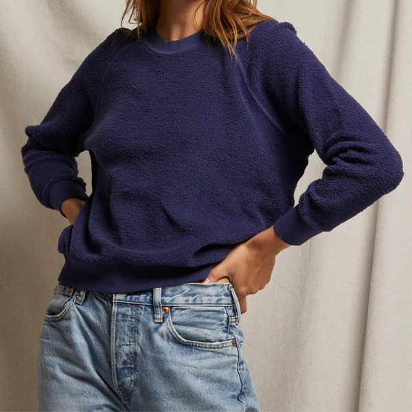 Perfectwhitetee ZIGGY REVERSE SWEATSHIRT IN DUSK