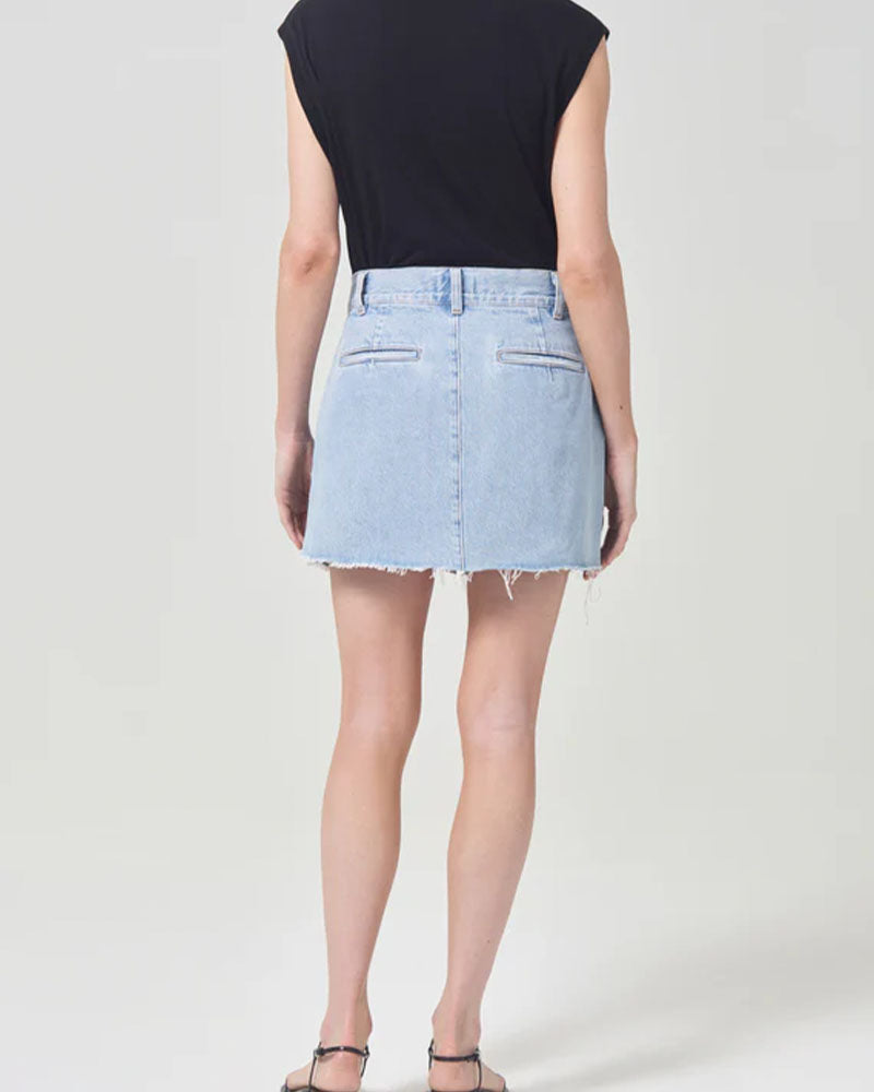 Agolde Becker Skirt In Rotate Denim