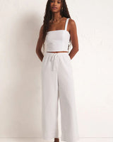 Z Supply Barbados Gauze Pant In White