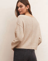 ZSupply Everyday Pullover Sweater In Lt Oatmeal