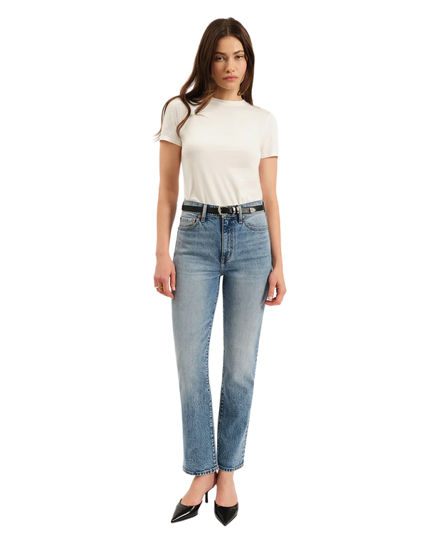 Daze SMARTY PANTS HIGH RISE SLIM STRAIGHT JEAN