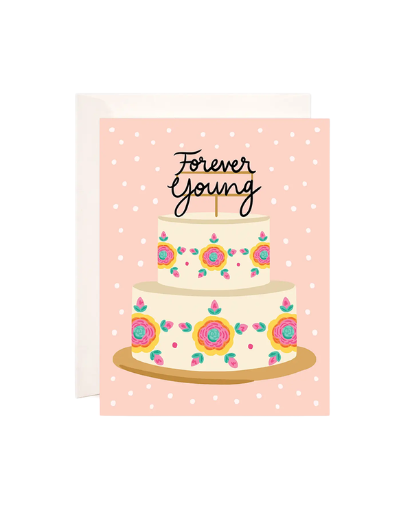 Bloomwolf Studio FOREVER YOUNG CAKE CARD