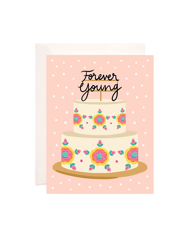 Bloomwolf Studio FOREVER YOUNG CAKE CARD