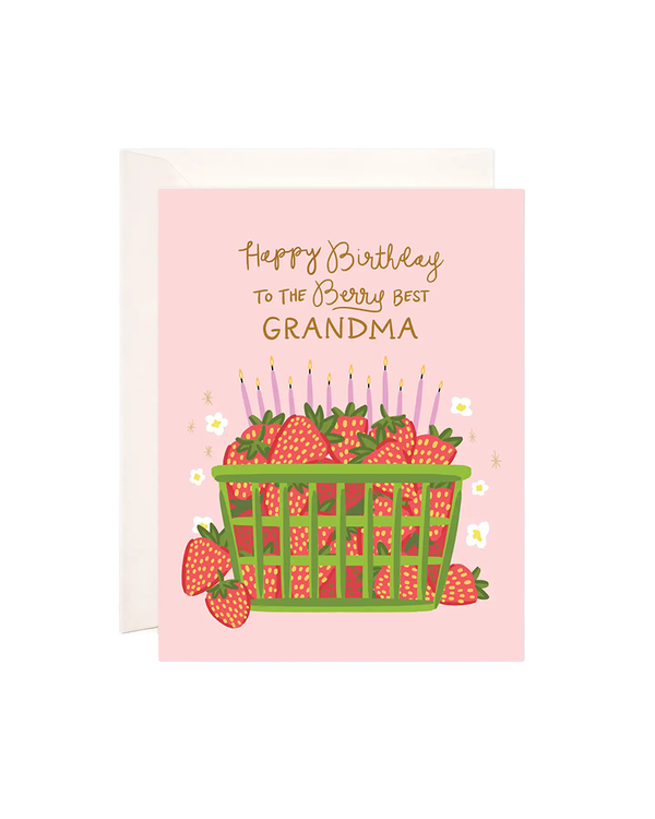 Bloomwolf Studio BERRY BEST GRANDMA BIRTHDAY CARD