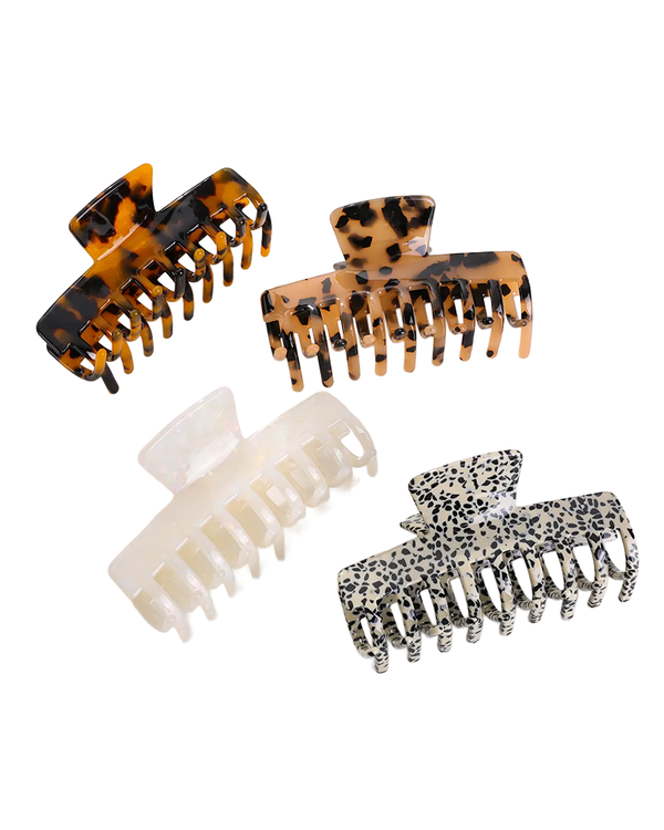 Adorro Chloe Lg Rectangular Barrel Eco-Friendy Claw Clip