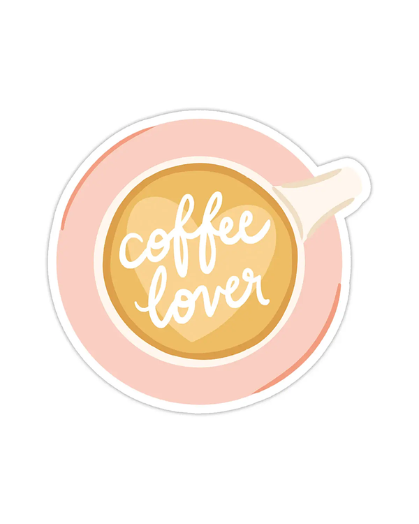 Bloomwolf Studio COFFEE LOVER  VINYL STICKER COFFE SHOP