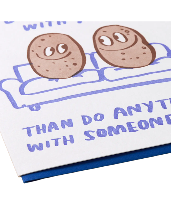And Here We Are COUCH POTATOES LOVE CARD
