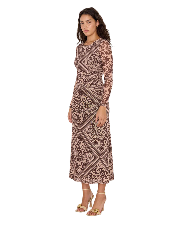 MinkPink LUMI MESH MIDI DRESS