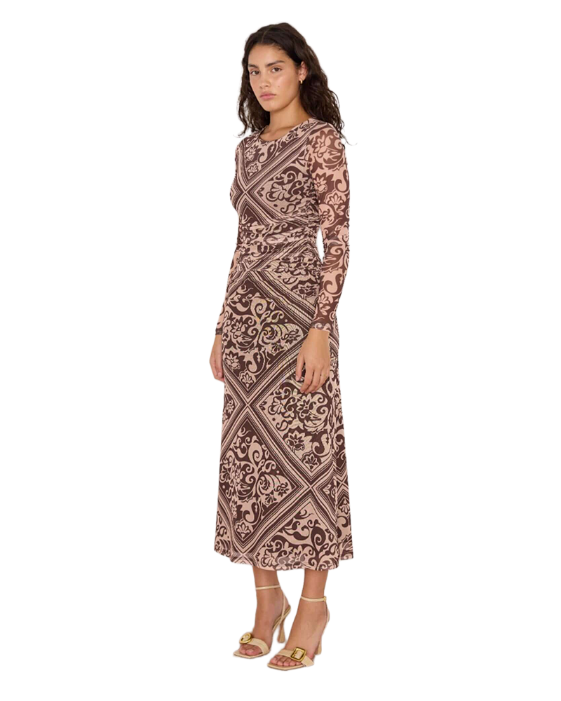 MinkPink LUMI MESH MIDI DRESS