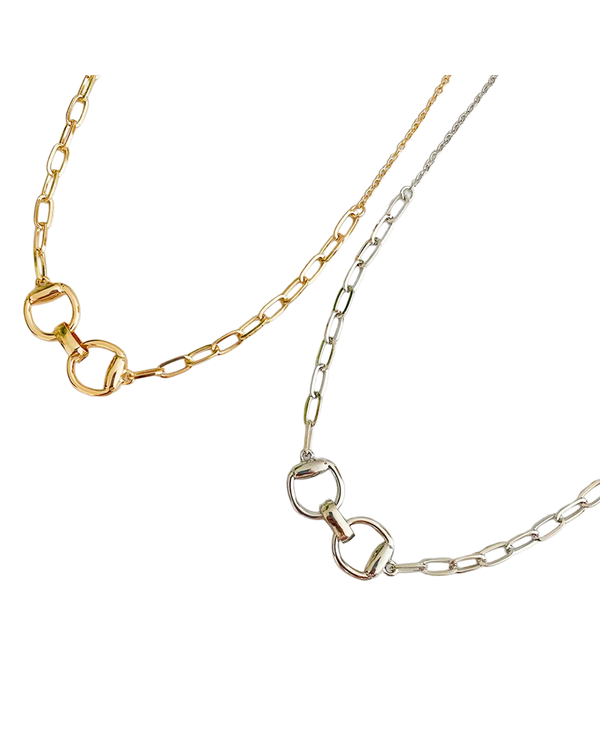 E+Y EQUESTRIAN PENDANT CHAIN NECKLACE