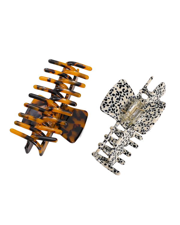 Adorro Chloe Lg Rectangular Barrel Eco-Friendy Claw Clip