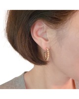 E+Y GOLDEN DOT EVERYDAY HOOP EARRINGS