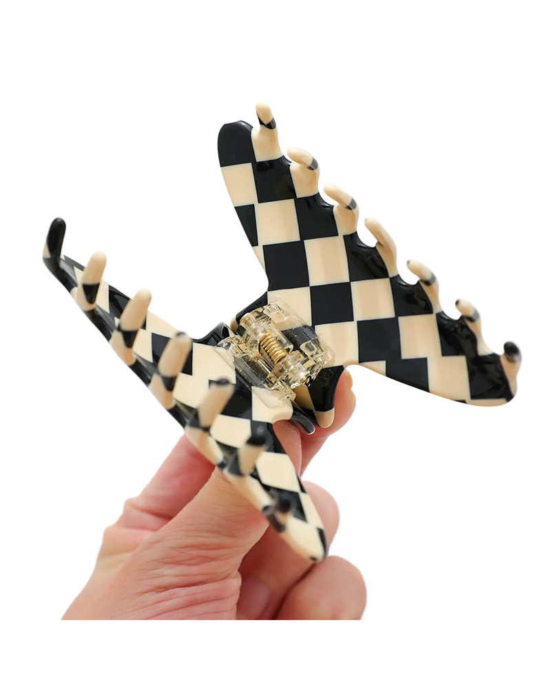 Adorro Checkmate Eco-Friendly Claw Clip Assorted O/S