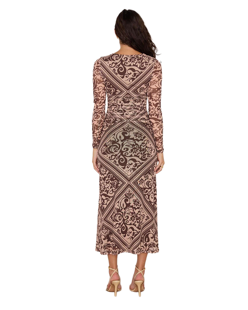 MinkPink LUMI MESH MIDI DRESS