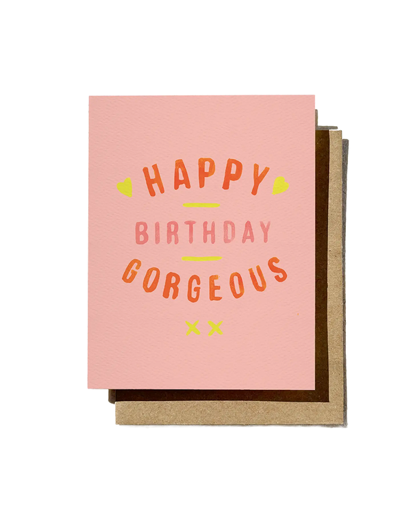 Daydream Prints HAPPY BIRTHDAY GORGEOUS CARD Sweet Pink OS