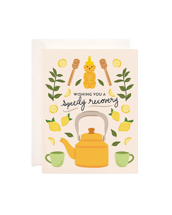 Bloomwolf Studio LEMON RECOVERY GREETING CARD