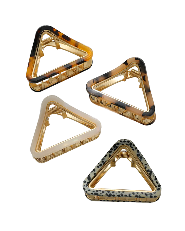 Adorro AMELIE CLAW CLIP SMALL FRENCH TRIANGLE HAIR CLIP
