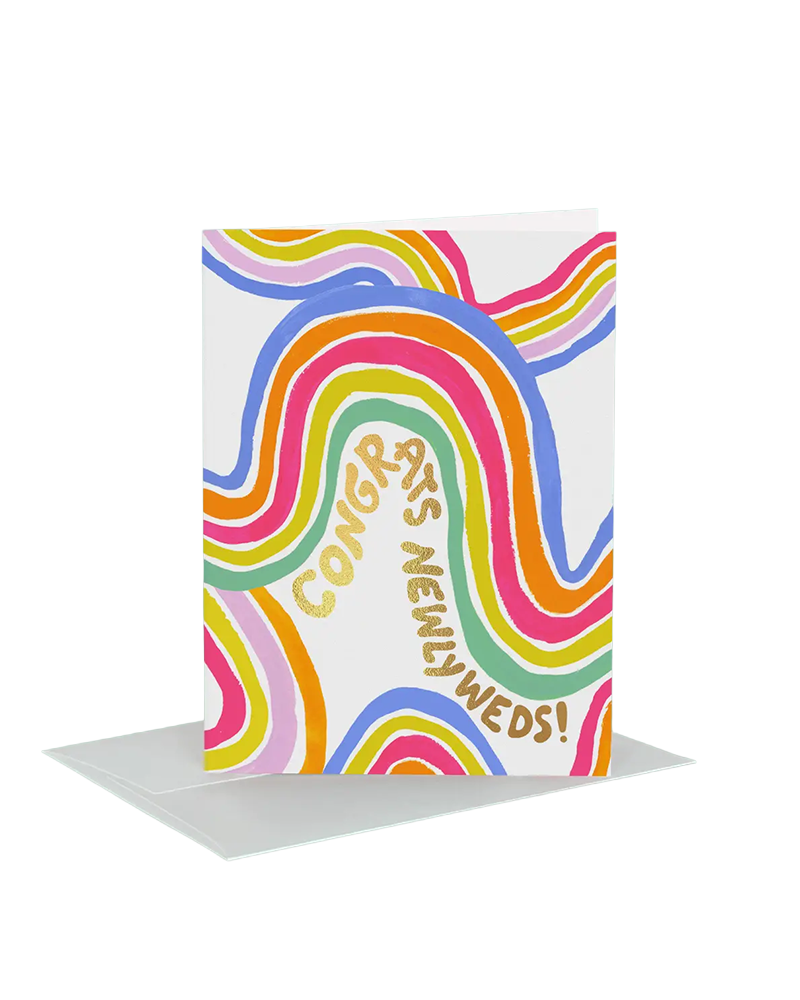 Idlewild Co. GROOVY NEWLYWEDS CARD
