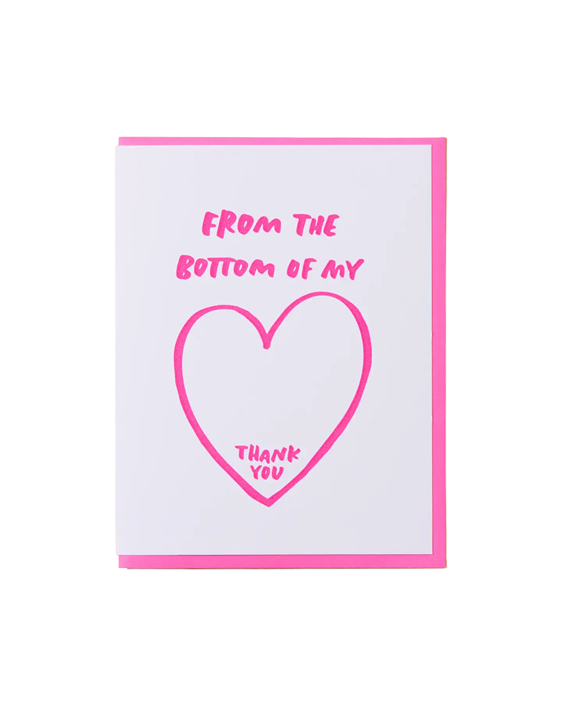 And Here We Are Bottom of My Heart Card
