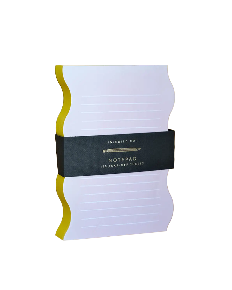 Idlewild Co. WAVY SHAPED NOTEPAD