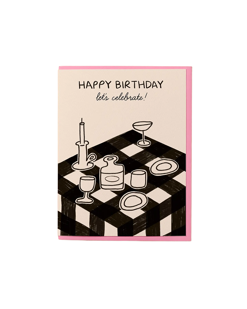 And Here We Are DINNER PARTY BIRTHDAY CARD