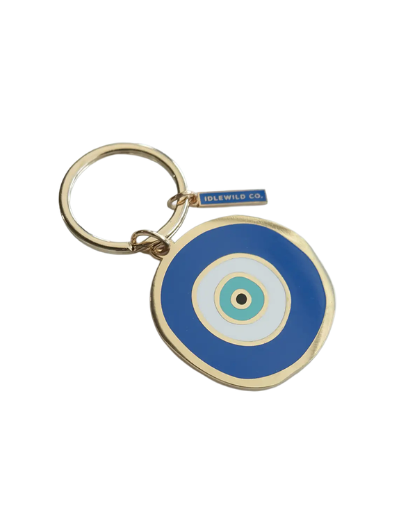 Idlewild Co EVIL EYE ENAMEL KEYCHAIN
