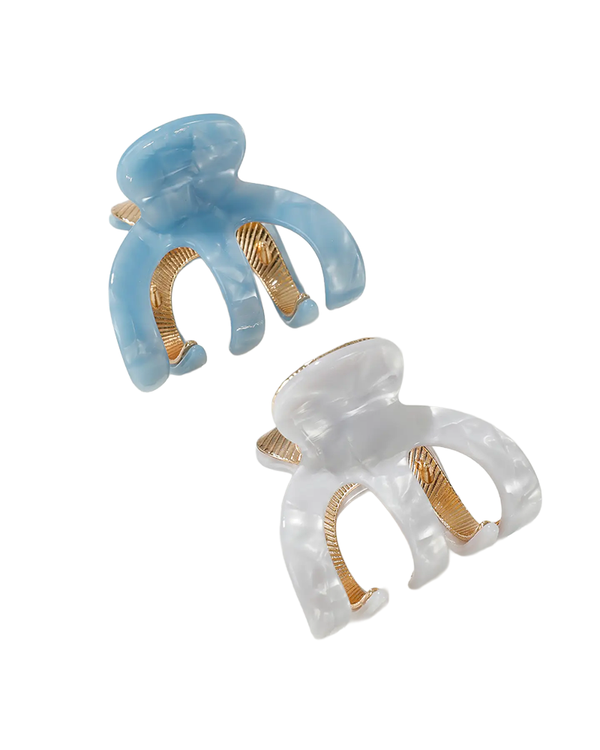 Adorro JADE COASTAL SMALL OCTOPUS METAL CLAW CLIP