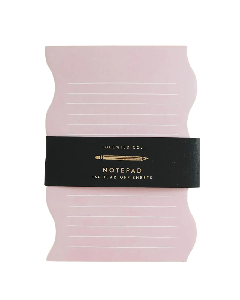 Idlewild Co. WAVY SHAPED NOTEPAD