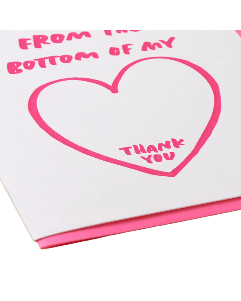 And Here We Are Bottom of My Heart Card