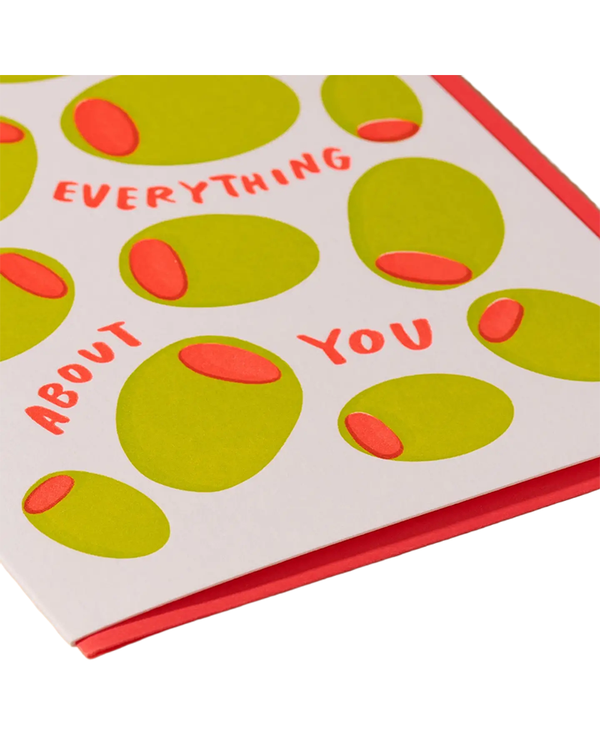 And Here We Are OLIVE EVERYTHING ABOUT YOU CARD
