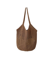 Dipped Shop SOLID COLOR HOLLOW OUT SIMPLE BEACH BAG