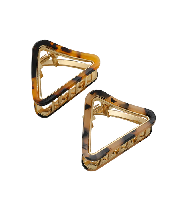 Adorro AMELIE CLAW CLIP SMALL FRENCH TRIANGLE HAIR CLIP