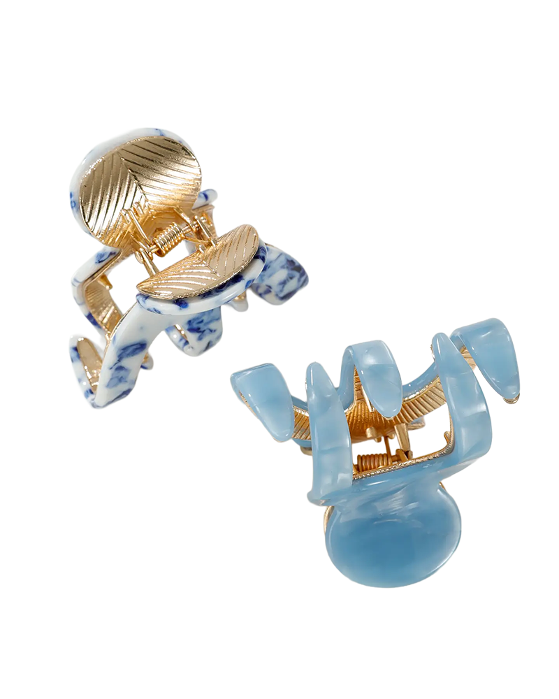 Adorro JADE COASTAL SMALL OCTOPUS METAL CLAW CLIP