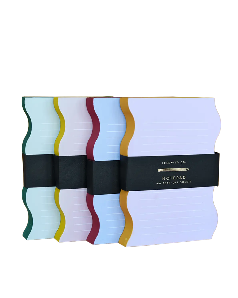 Idlewild Co. WAVY SHAPED NOTEPAD